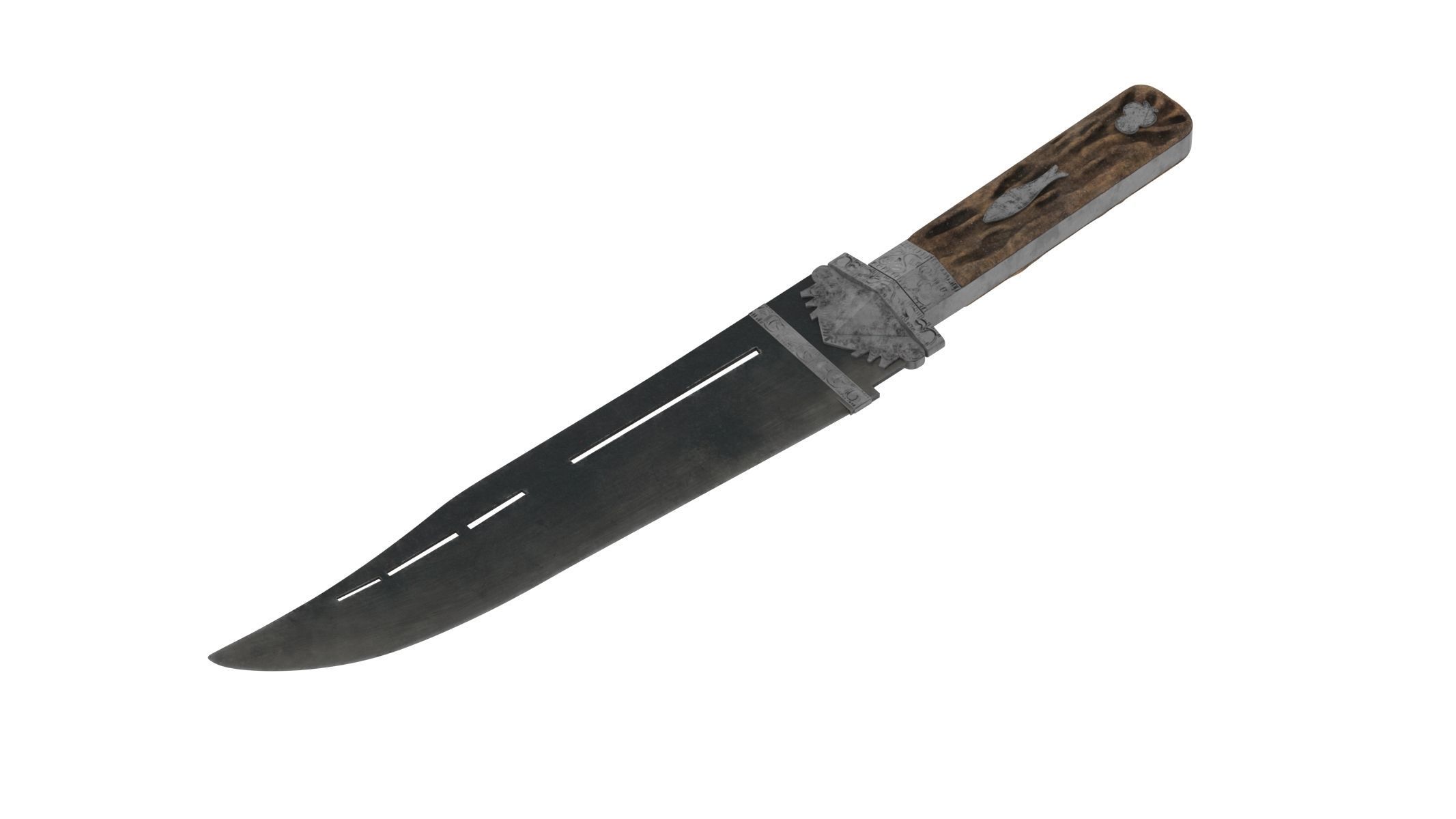 Malappuram Kathi Dagger Low-poly 3D model_2