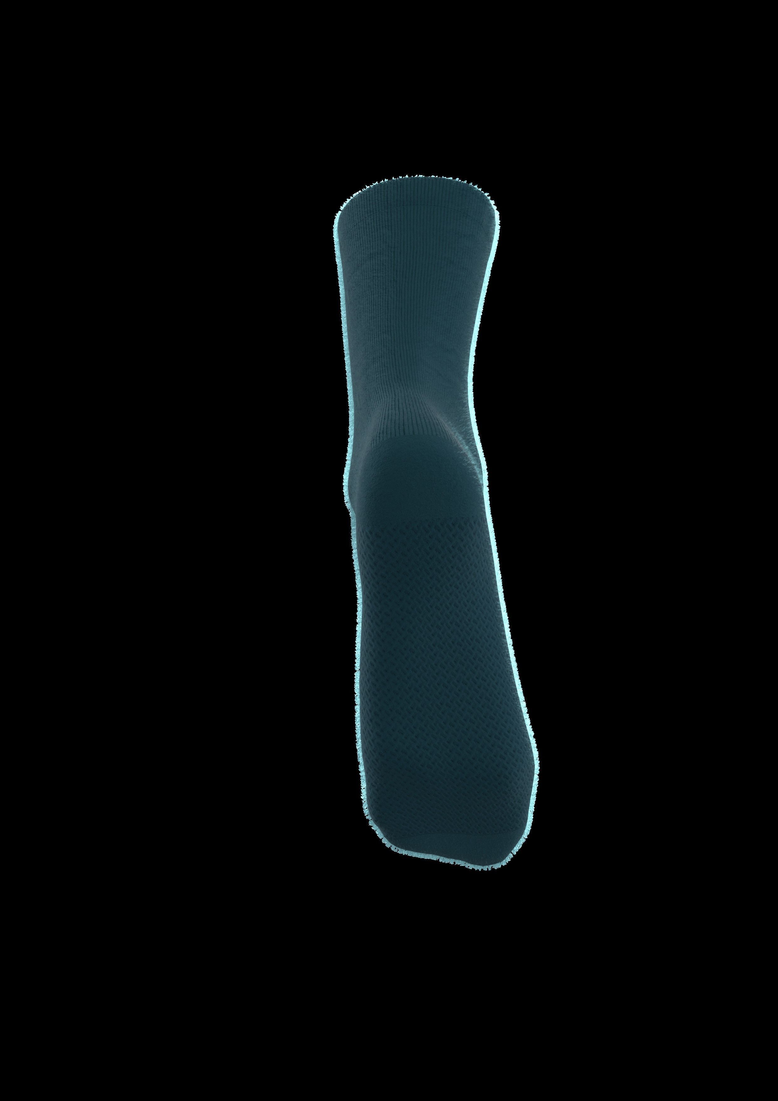 realistic socks 3d model with sewing pattern  3D model_8