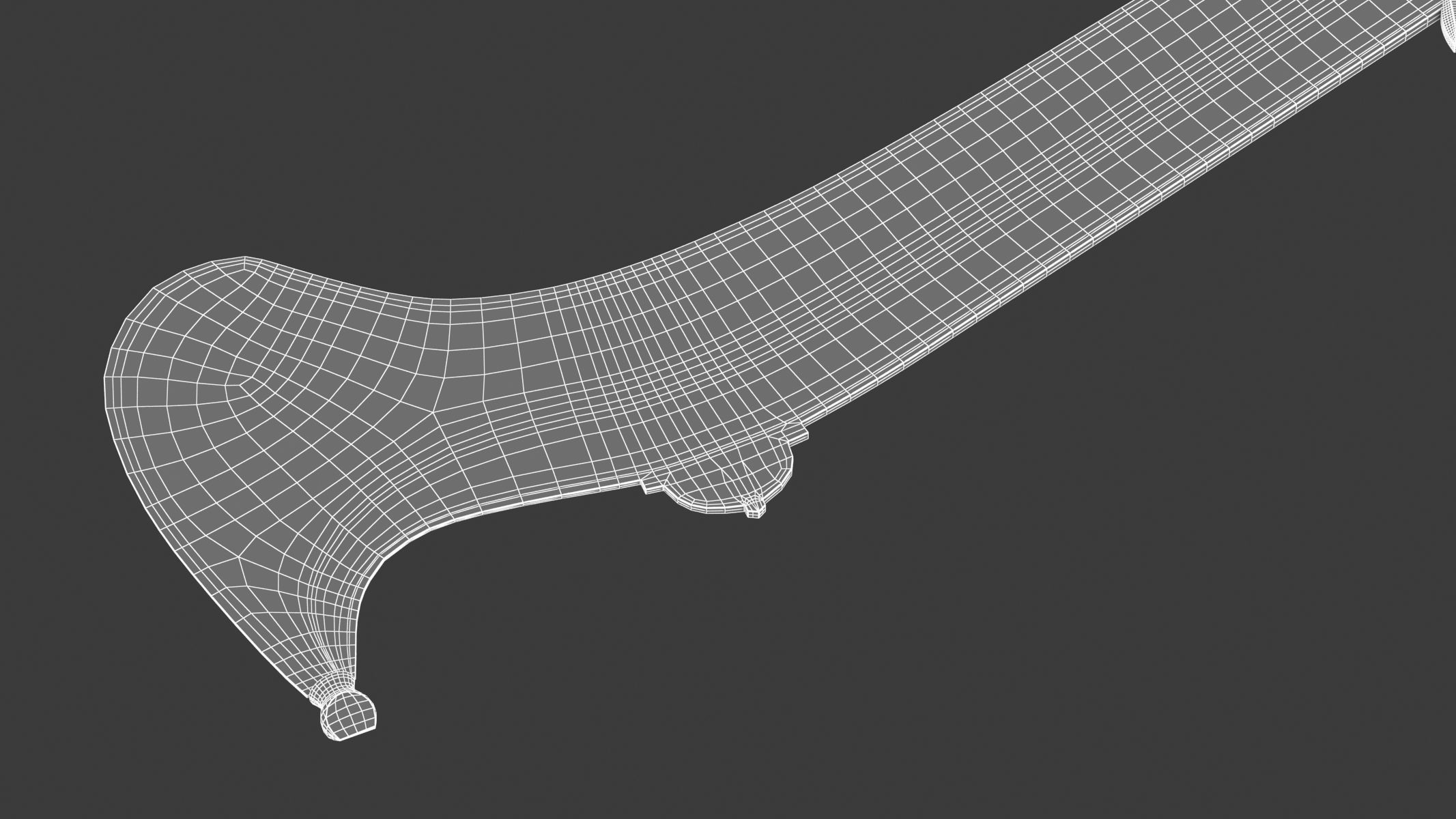 Ram dao Low-poly 3D model_16