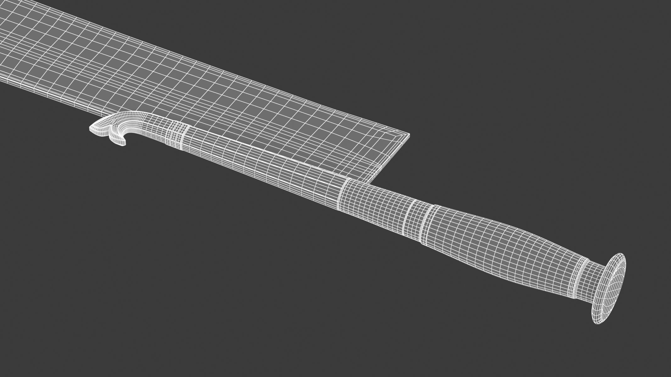 Ram dao Low-poly 3D model_15