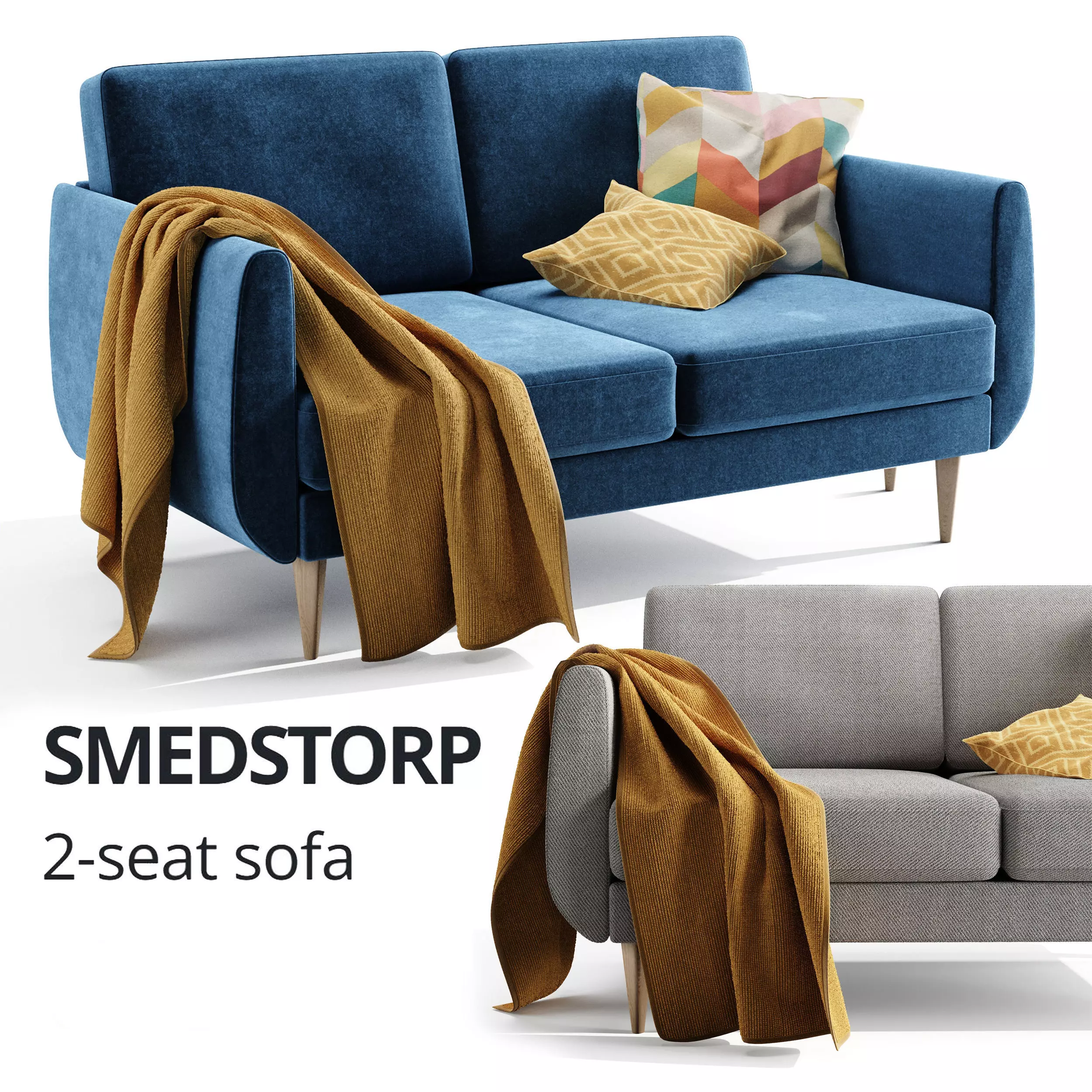 IKEA SMEDSTORP sofa 3D model