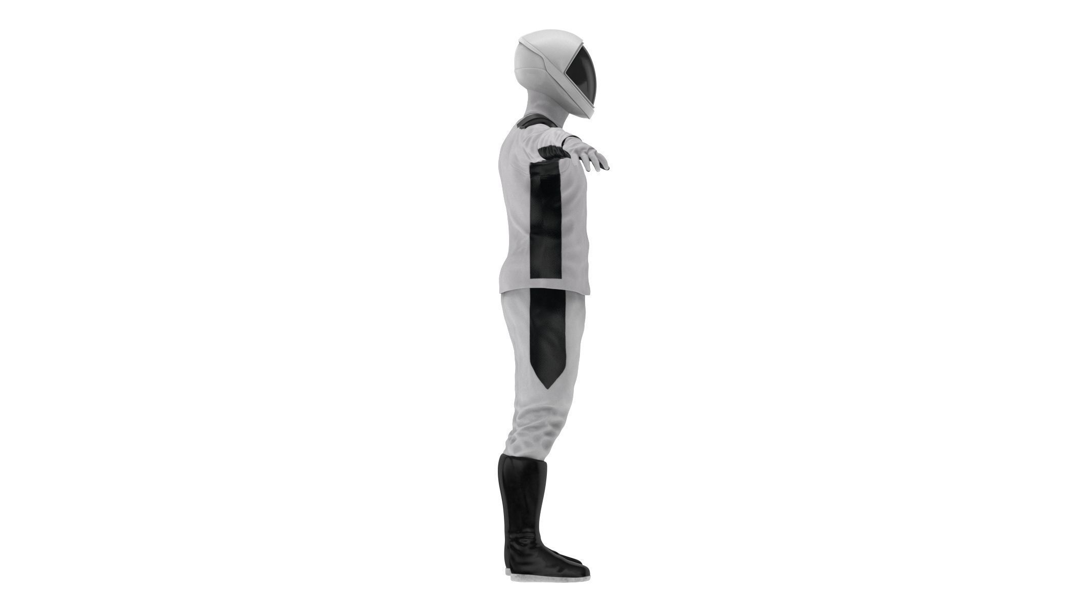 Spacesuit SpaceX Dragon Starman 2 Low-poly 3D model_2