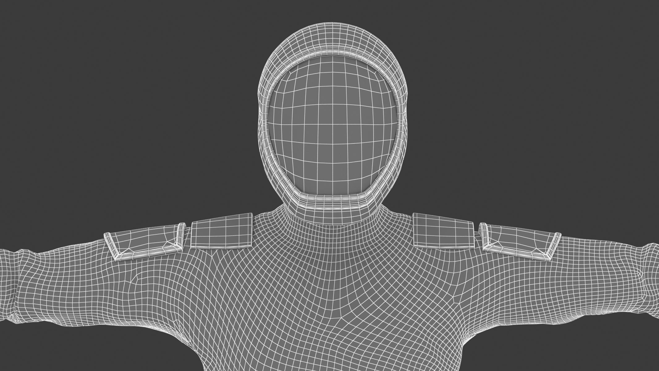 Spacesuit SpaceX Dragon Starman 2 Low-poly 3D model_30