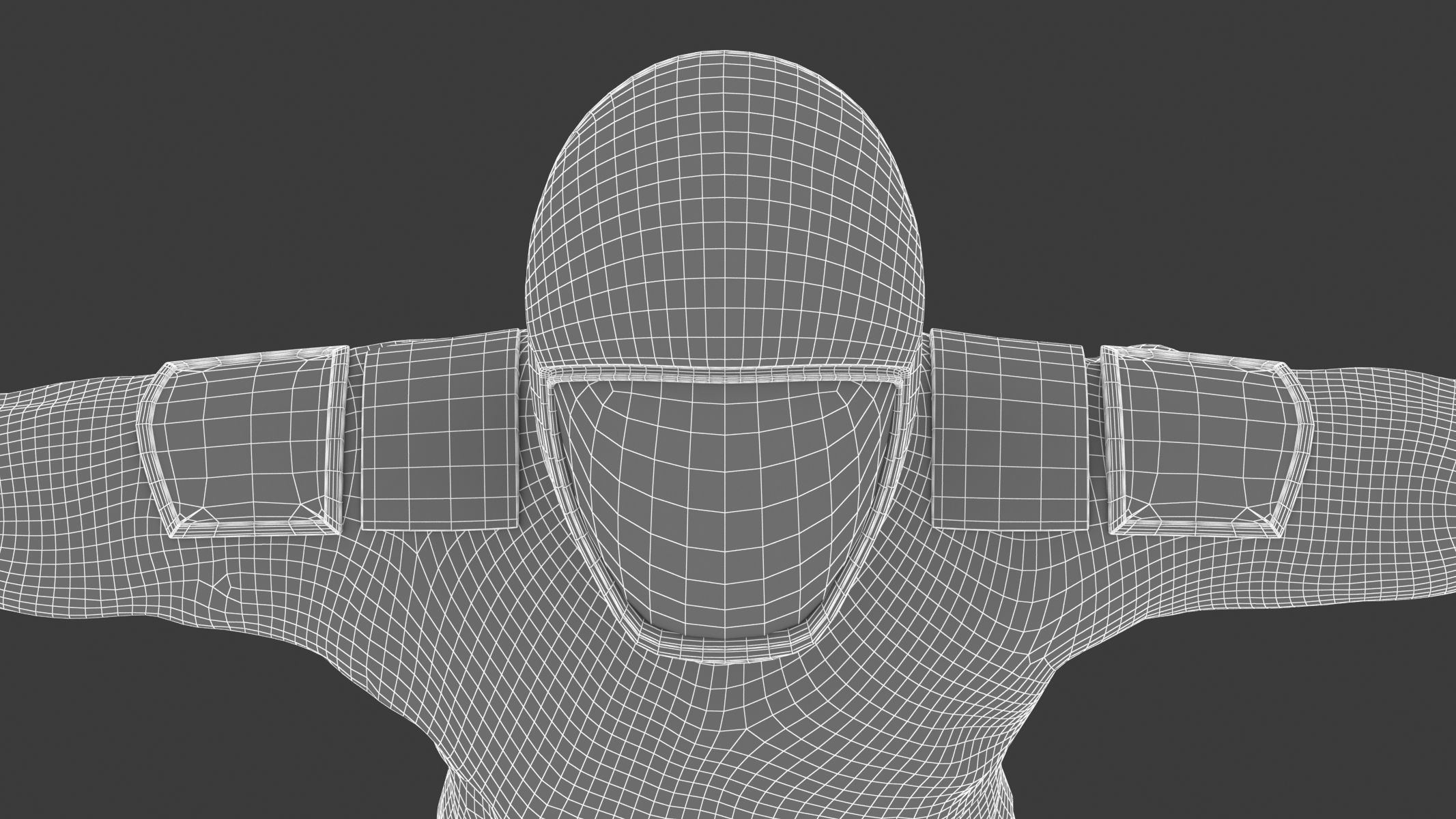 Spacesuit SpaceX Dragon Starman 2 Low-poly 3D model_38