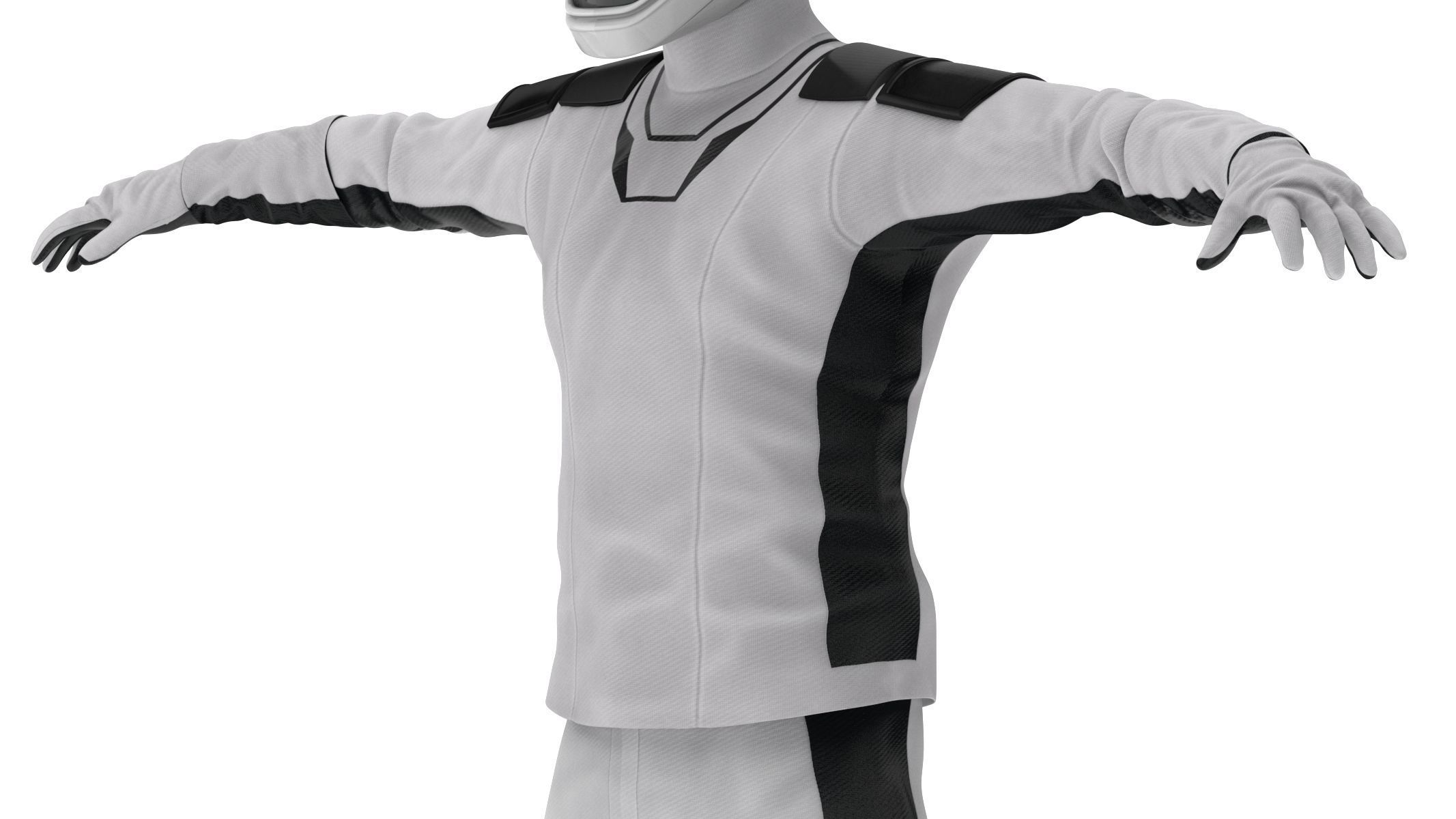 Spacesuit SpaceX Dragon Starman 2 Low-poly 3D model_16