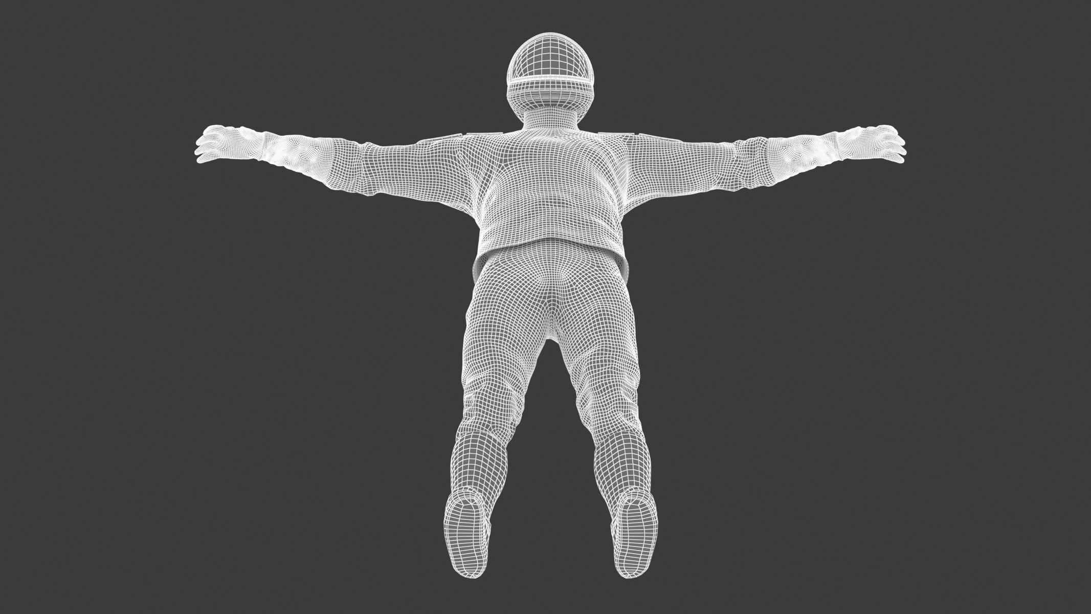 Spacesuit SpaceX Dragon Starman 2 Low-poly 3D model_29