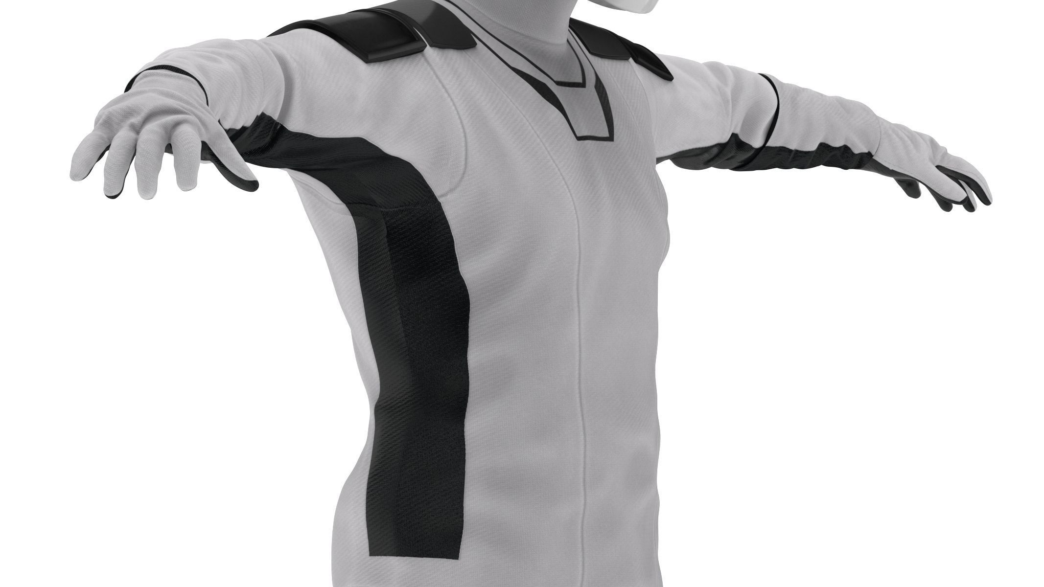 Spacesuit SpaceX Dragon Starman 2 Low-poly 3D model_11