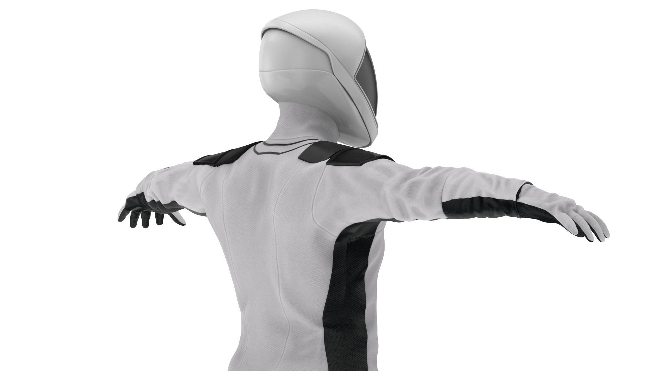 Spacesuit SpaceX Dragon Starman 2 Low-poly 3D model_13