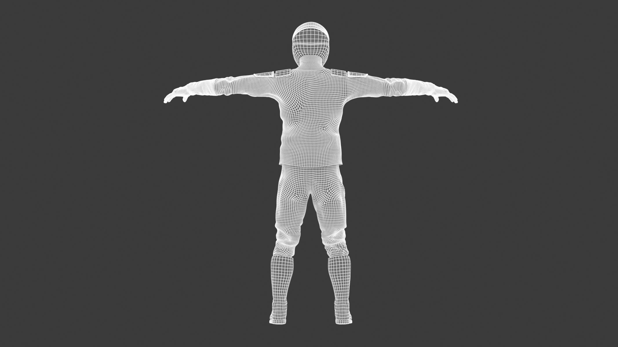 Spacesuit SpaceX Dragon Starman 2 Low-poly 3D model_24