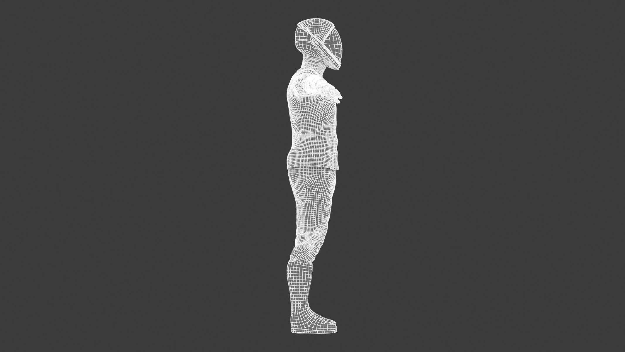 Spacesuit SpaceX Dragon Starman 2 Low-poly 3D model_22