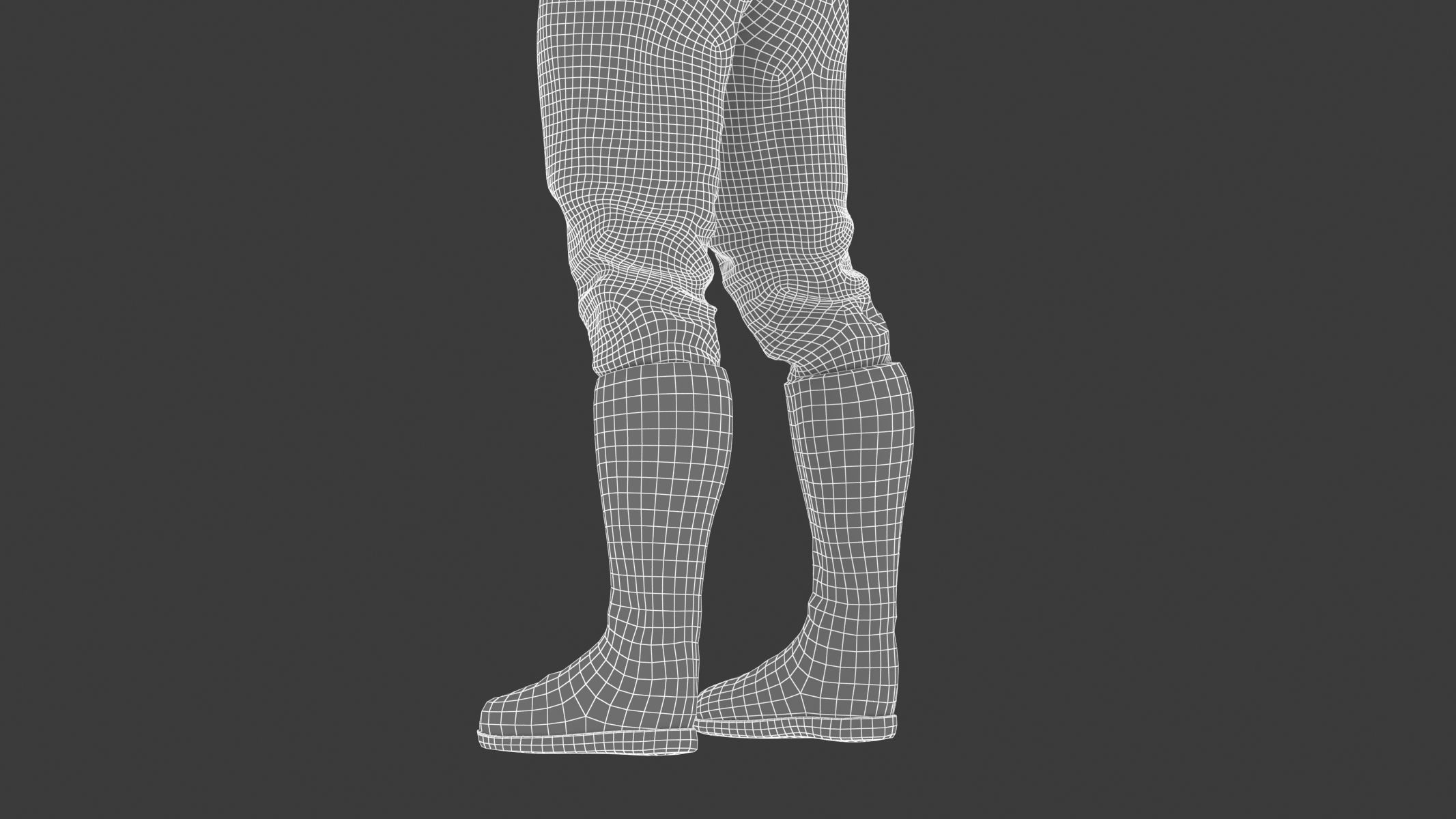 Spacesuit SpaceX Dragon Starman 2 Low-poly 3D model_35