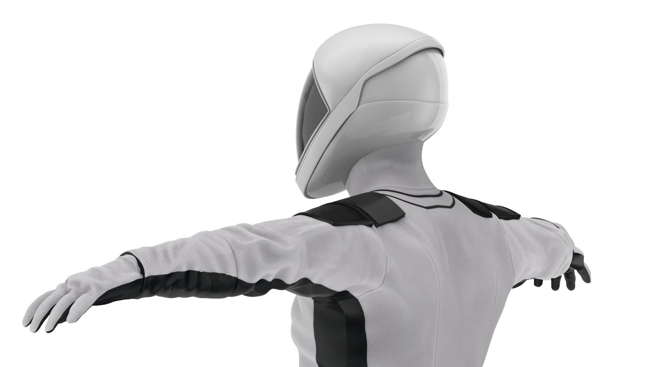 Spacesuit SpaceX Dragon Starman 2 Low-poly 3D model_15