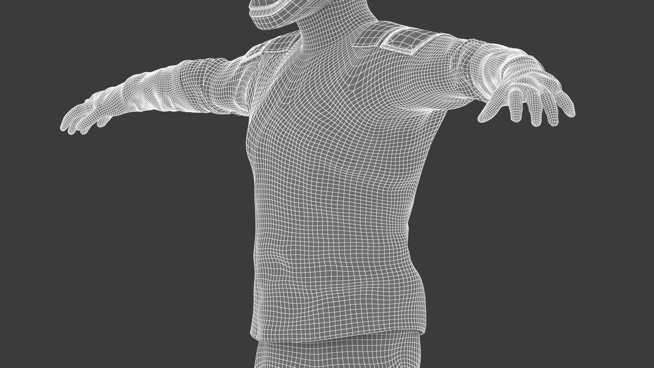 Spacesuit SpaceX Dragon Starman 2 Low-poly 3D model_37