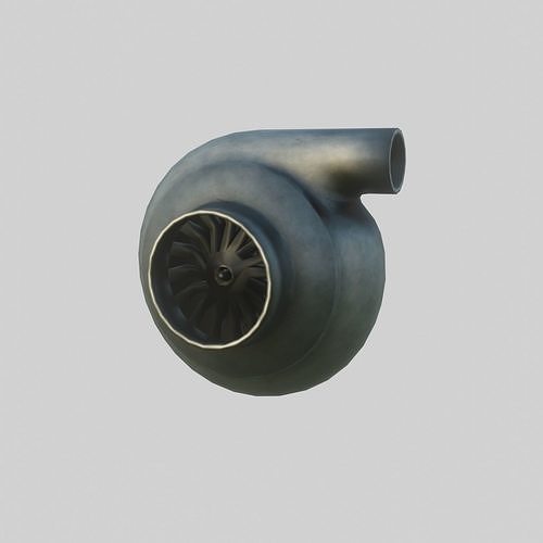 Turbine for car low poly PBR game ready Low-poly 3D model