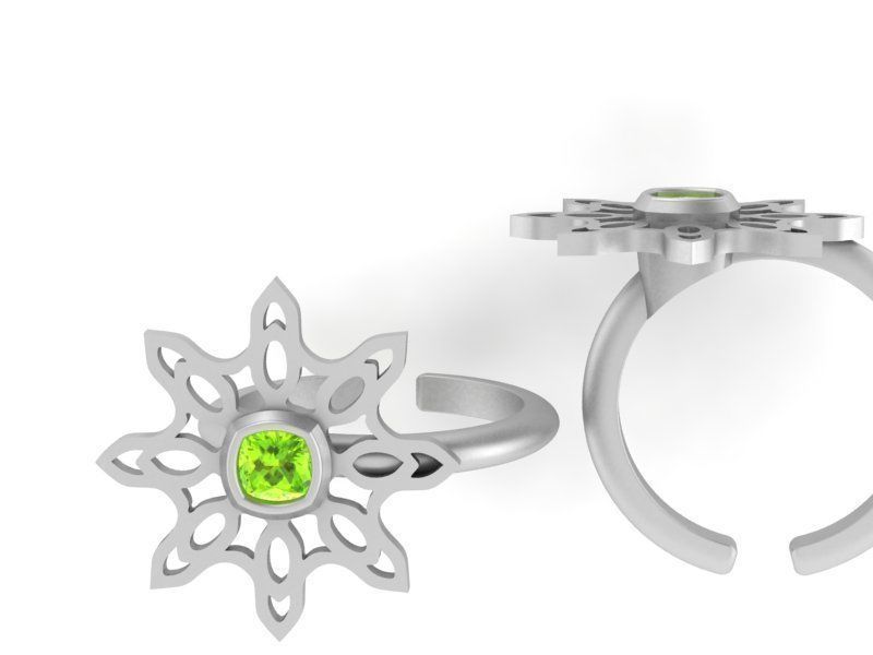 3d-model flower ring 3D print model_2