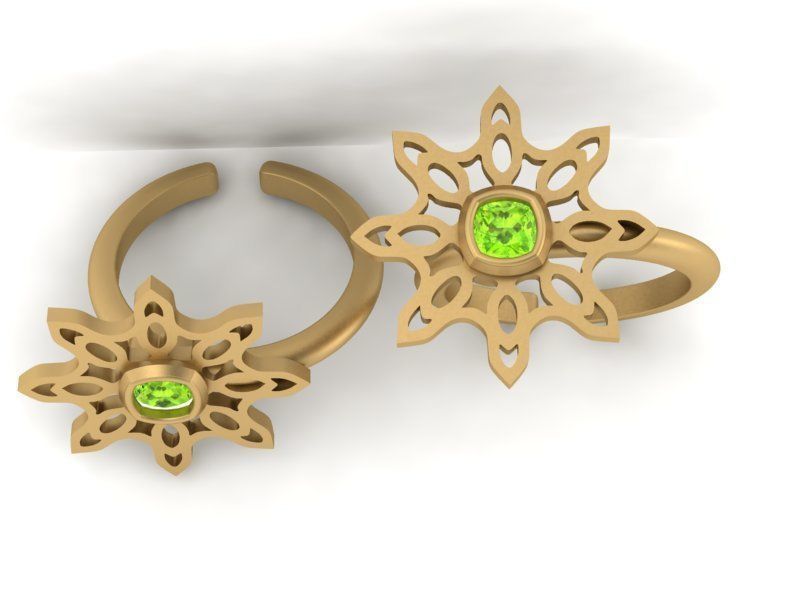 3d-model flower ring 3D print model_9