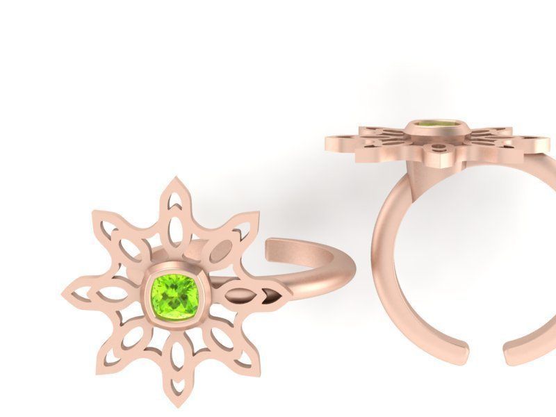 3d-model flower ring 3D print model_4