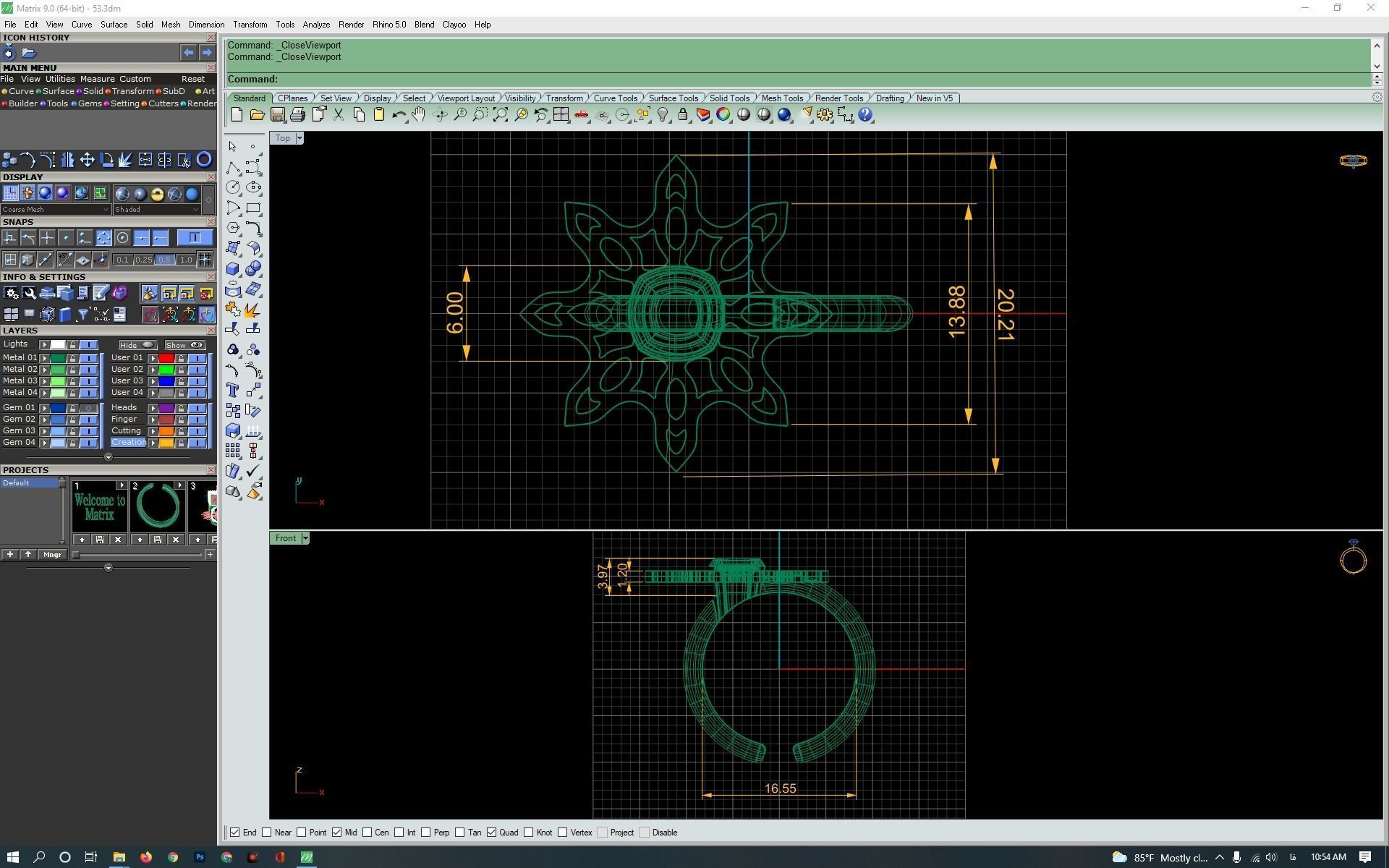 3d-model flower ring 3D print model_19