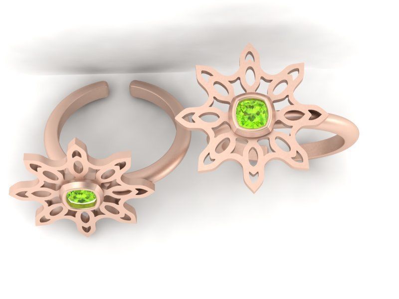 3d-model flower ring 3D print model_7
