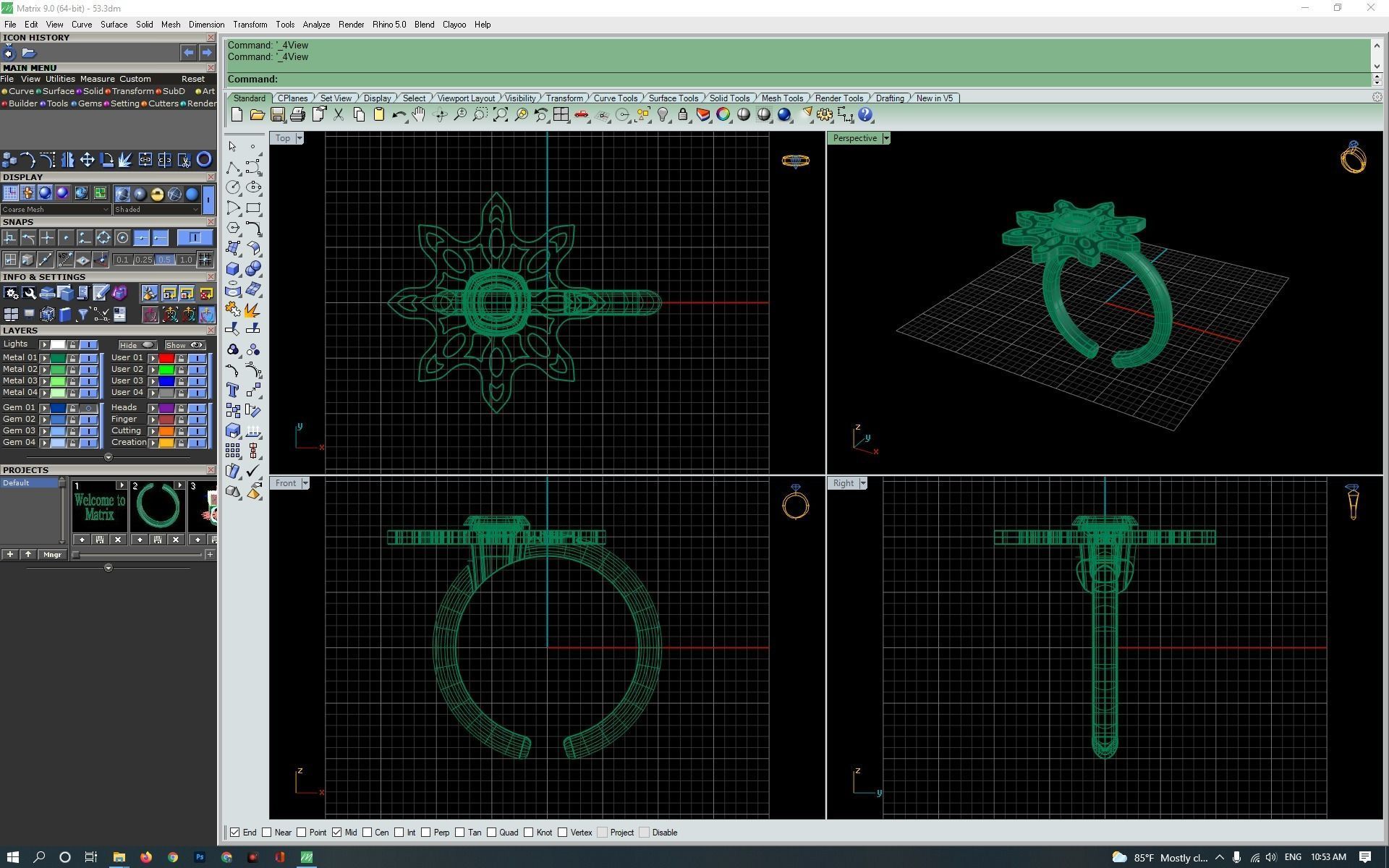 3d-model flower ring 3D print model_18