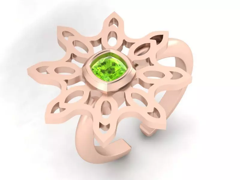 3d-model flower ring 3D print model_0