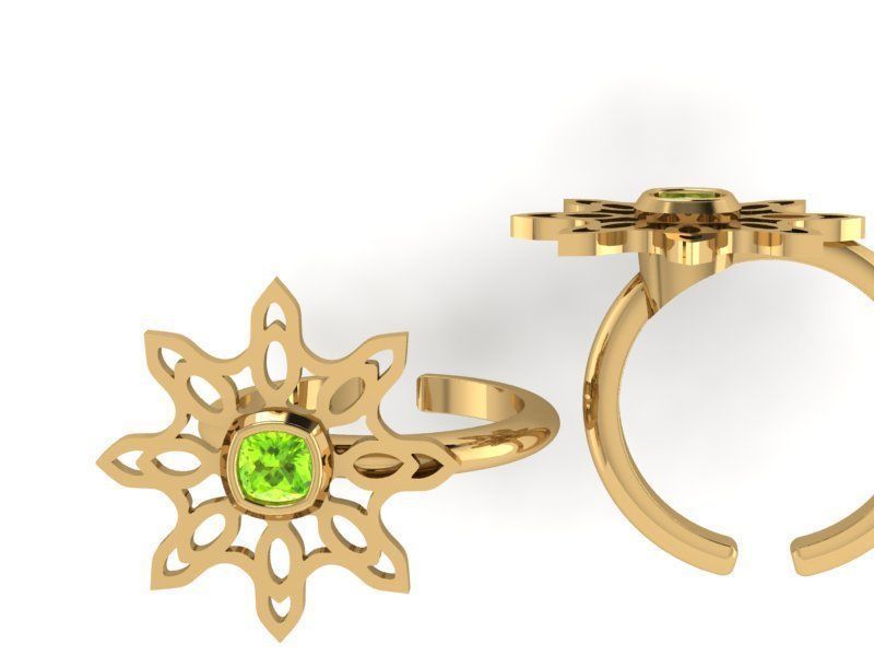 3d-model flower ring 3D print model_3