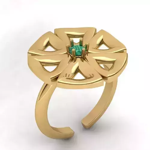 3d-model Triangle flower