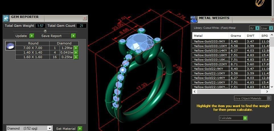 New Style Diamond Ring 3D print model_1