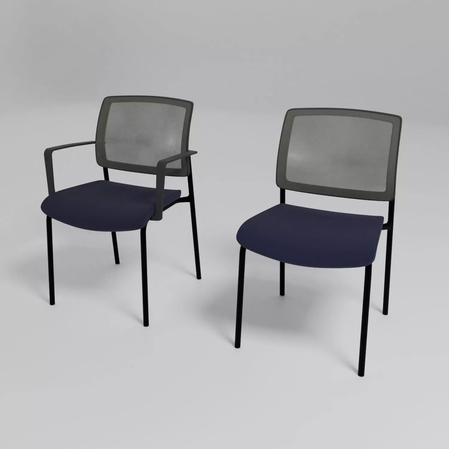GAYA - Ergonomic upholstered chair with armrests - Free 3D model