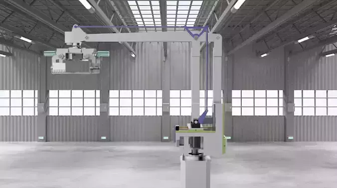 Four manipulator 3D model