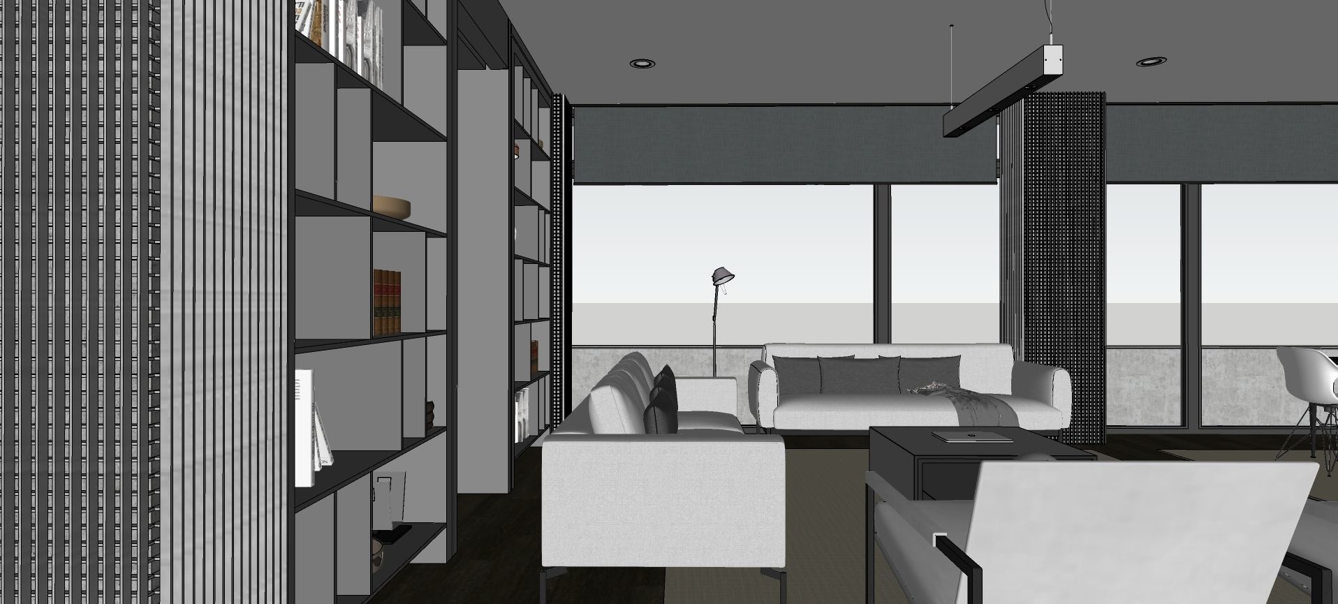 Modern living - B4 3D model_19