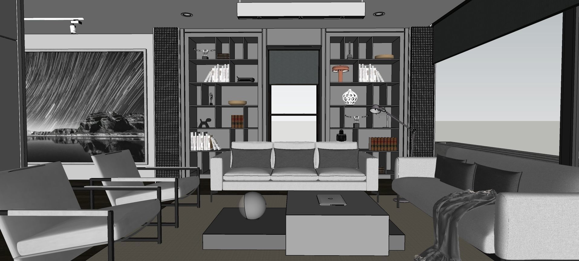 Modern living - B4 3D model_20