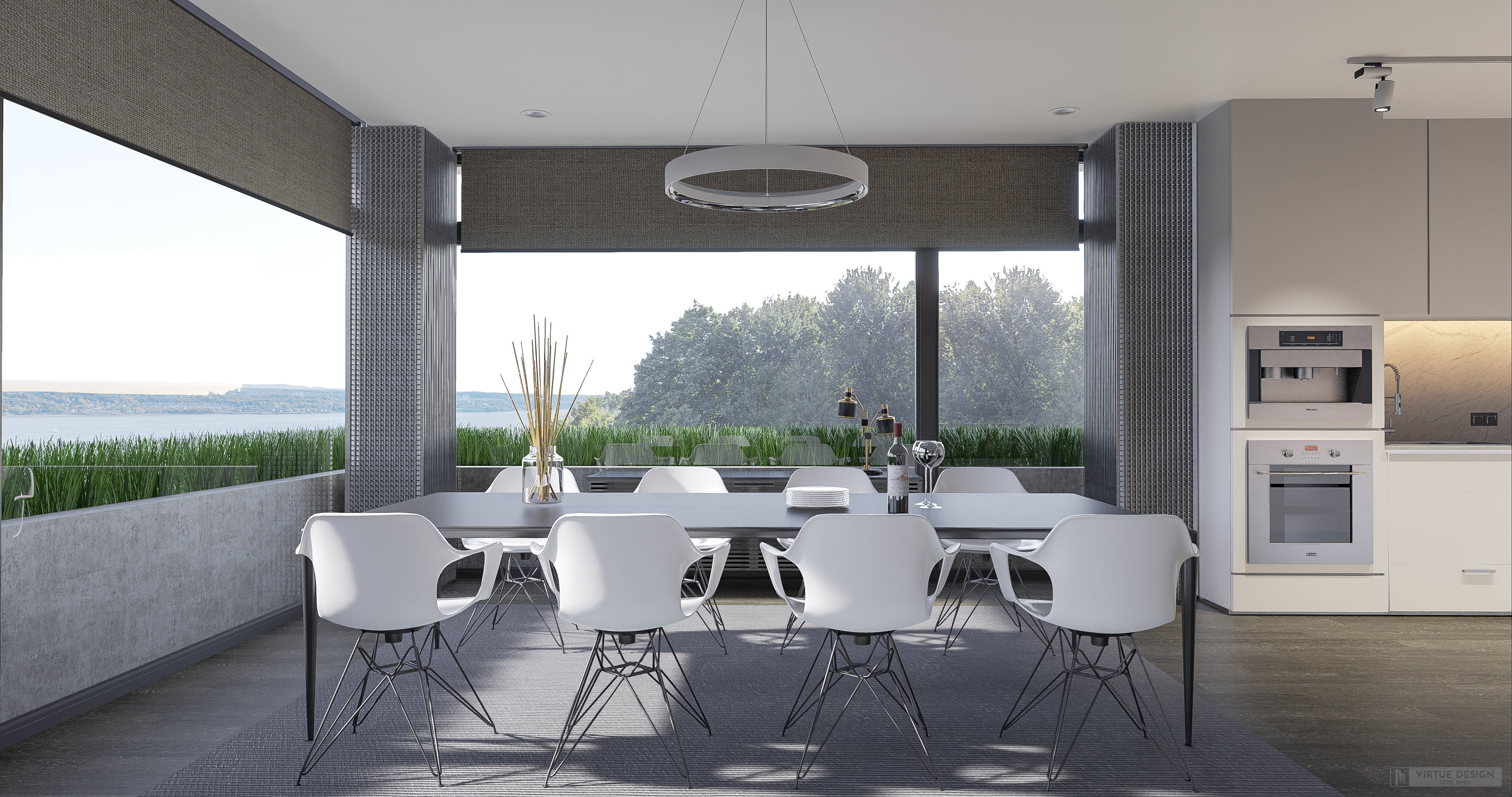 Modern living - B4 3D model_3