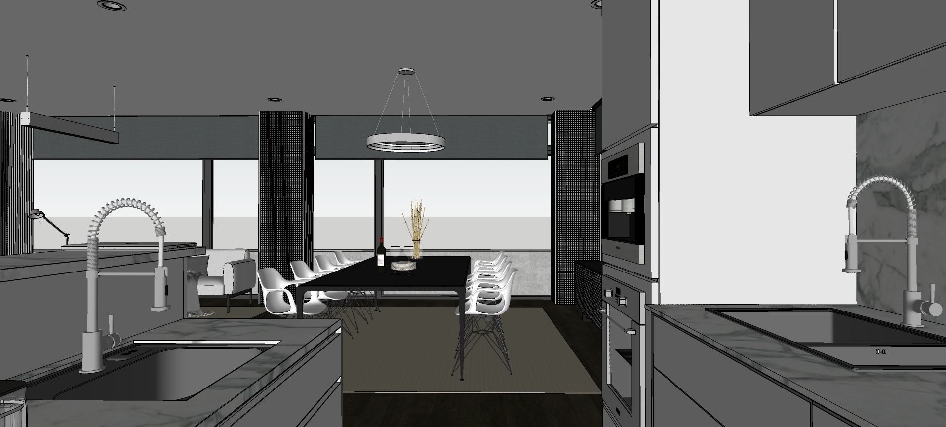 Modern living - B4 3D model_18