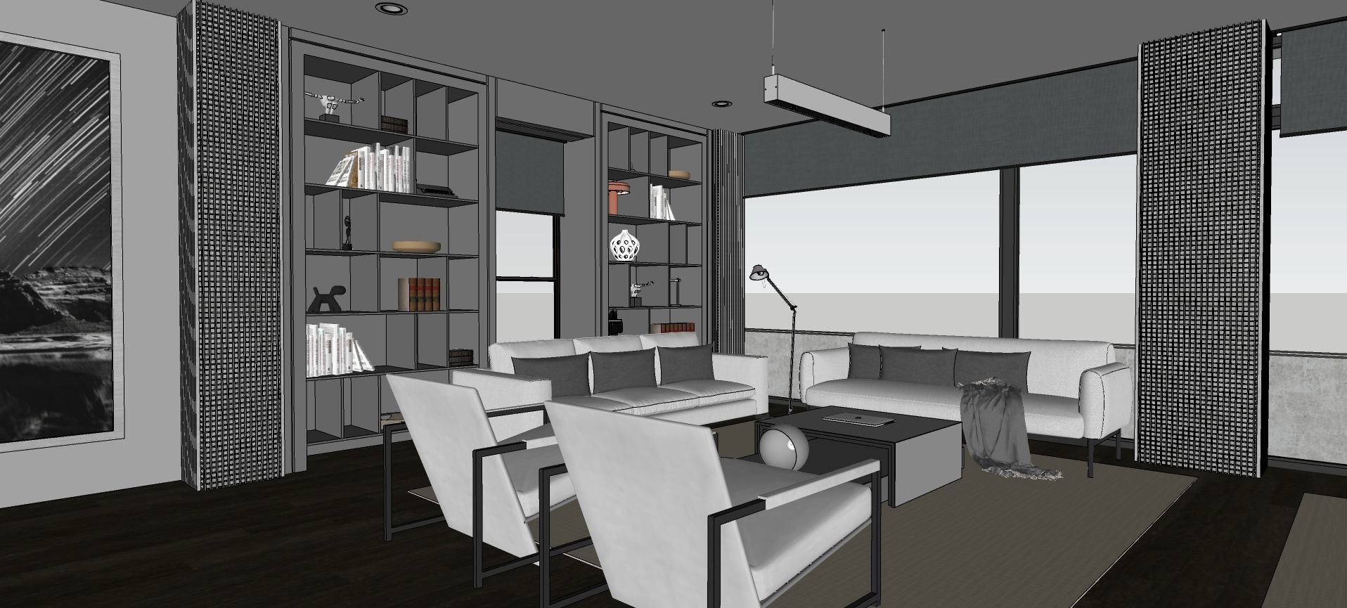 Modern living - B4 3D model_25