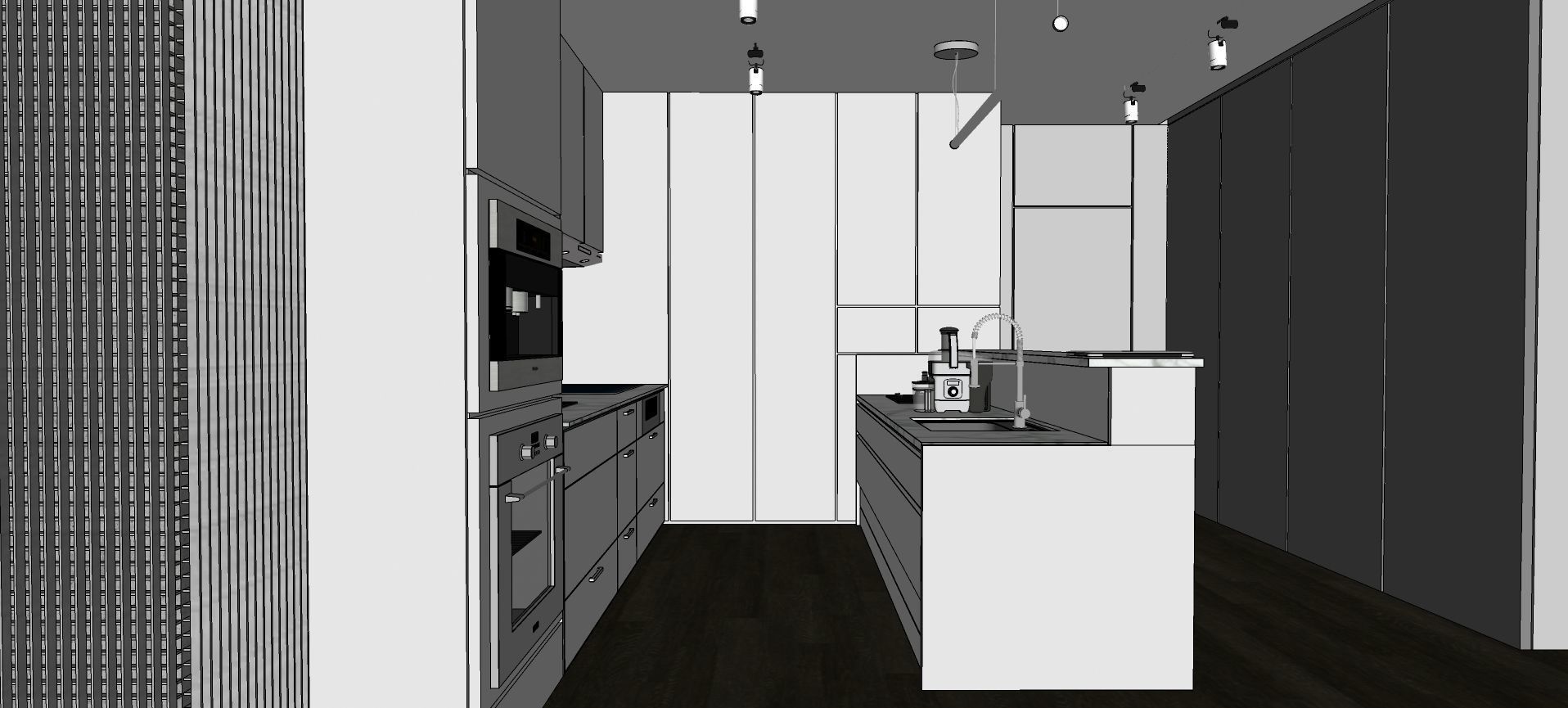 Modern living - B4 3D model_22