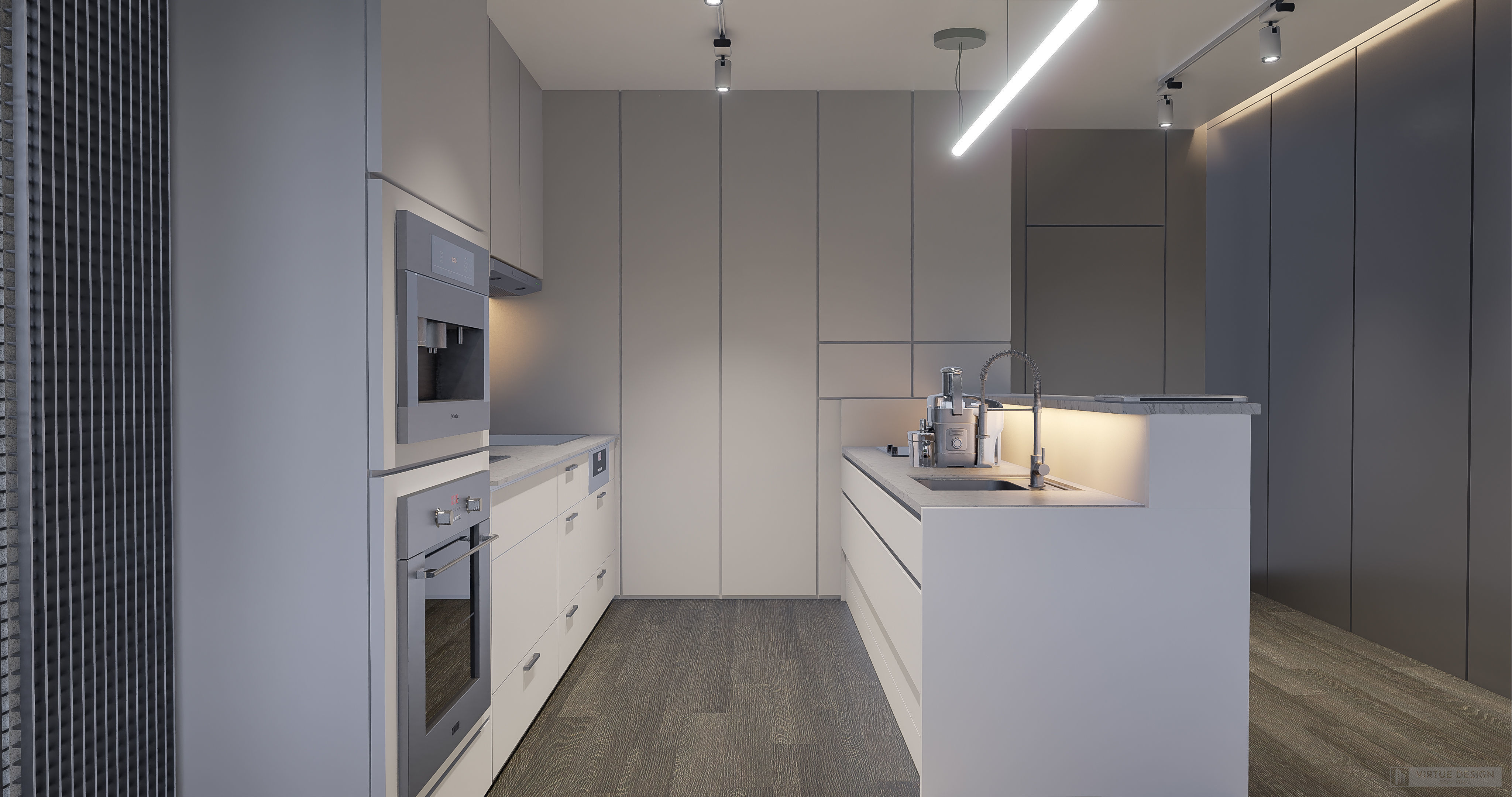 Modern living - B4 3D model_7