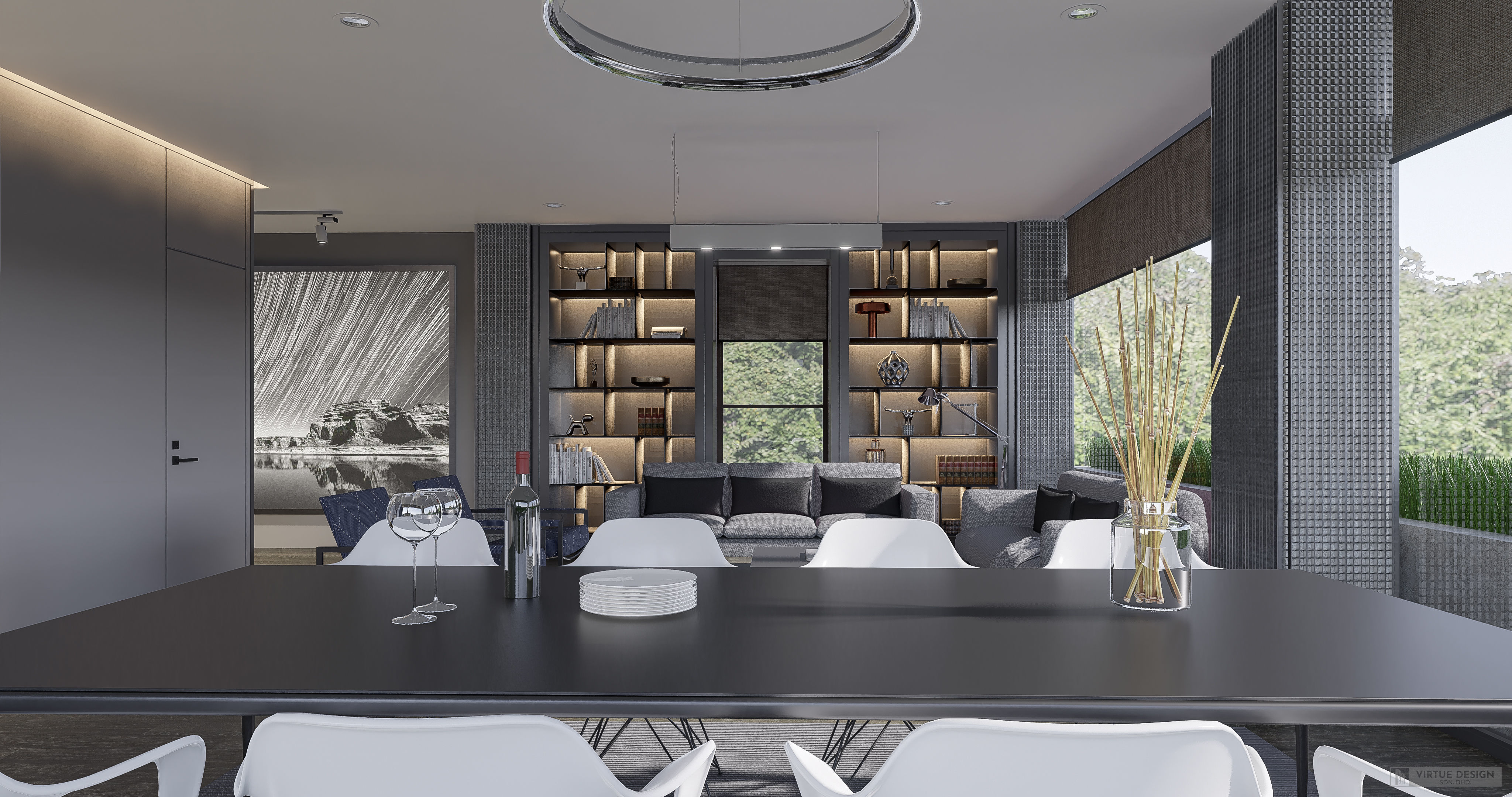 Modern living - B4 3D model_8