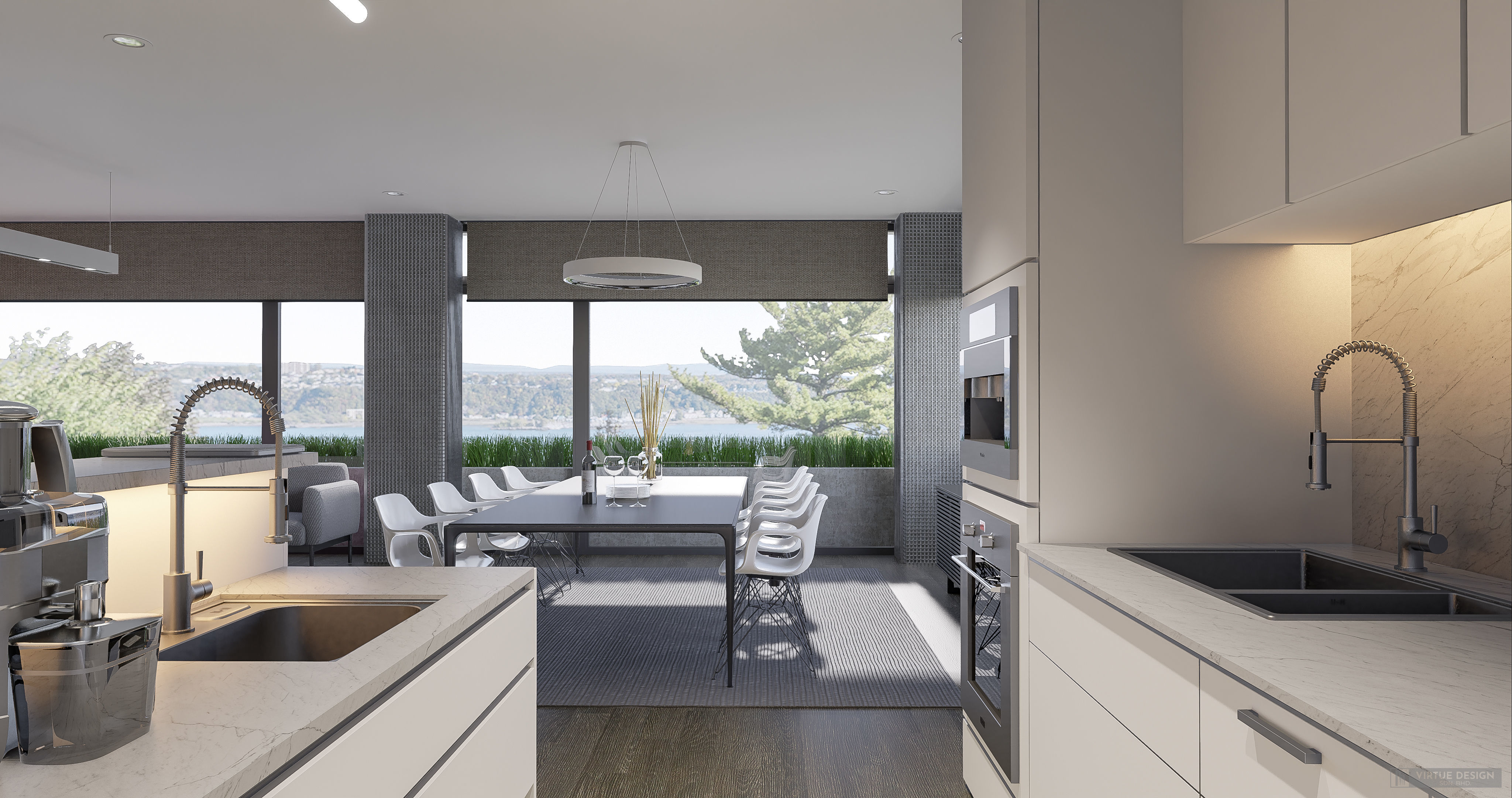 Modern living - B4 3D model_5