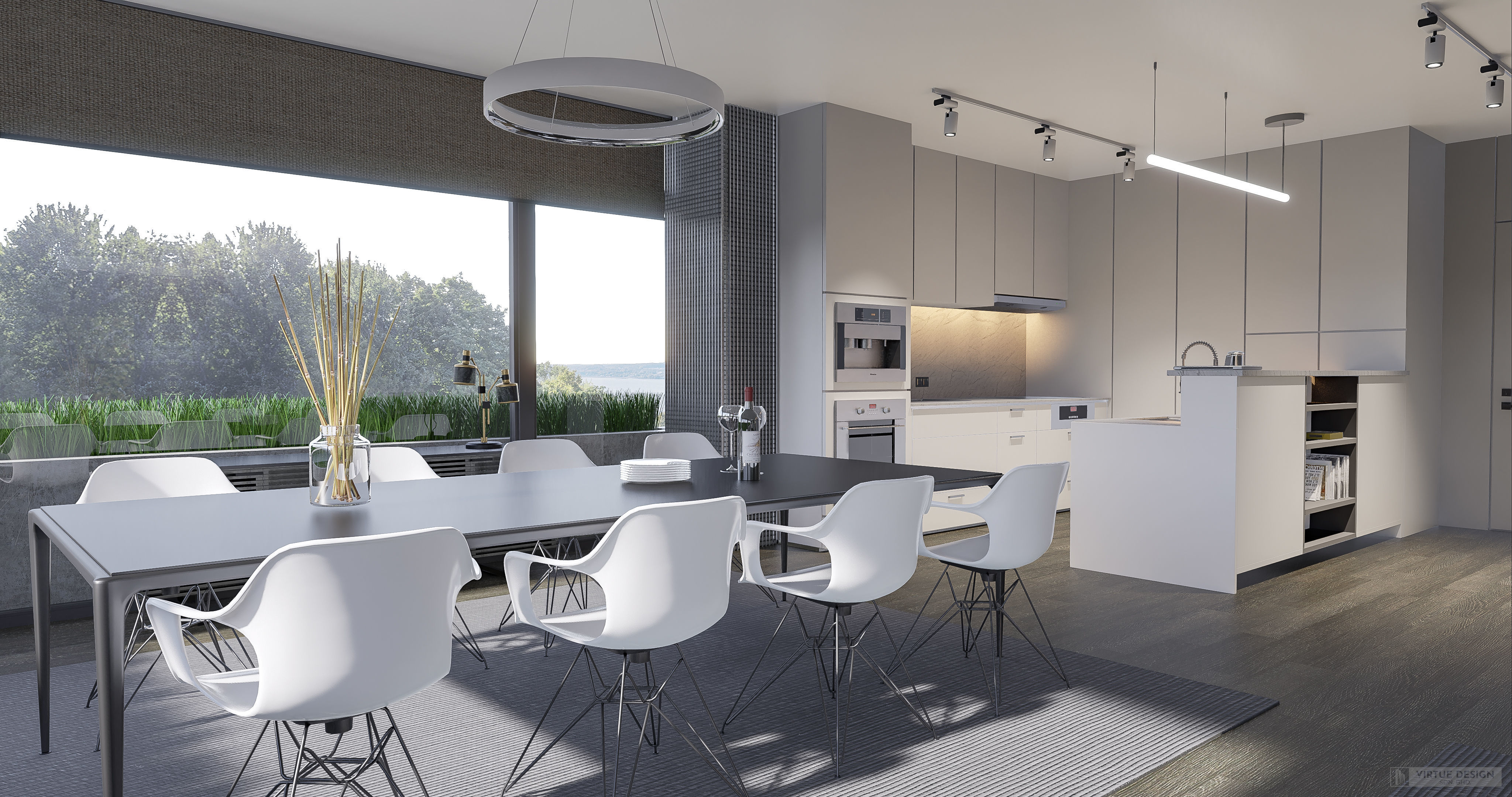 Modern living - B4 3D model_6