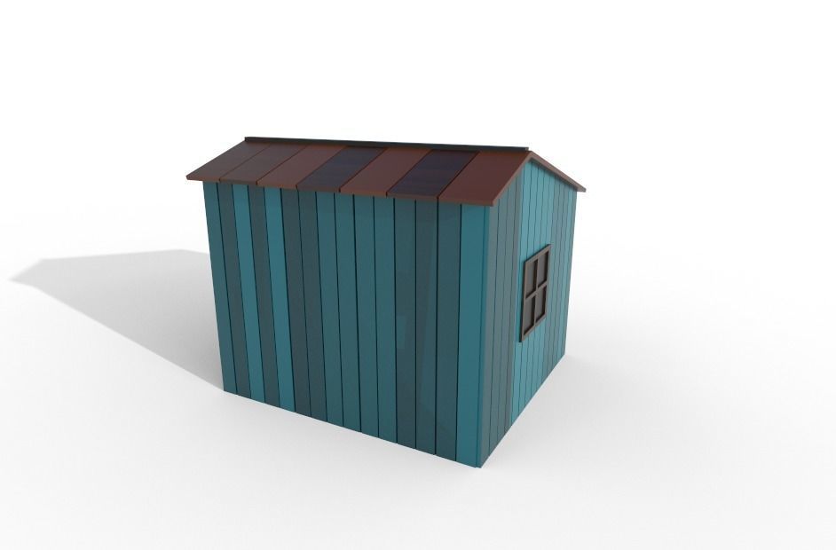Low Poly House 001 - 3022 poly Low-poly 3D model_2
