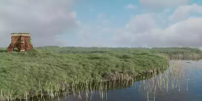 Landscape 3d modelled