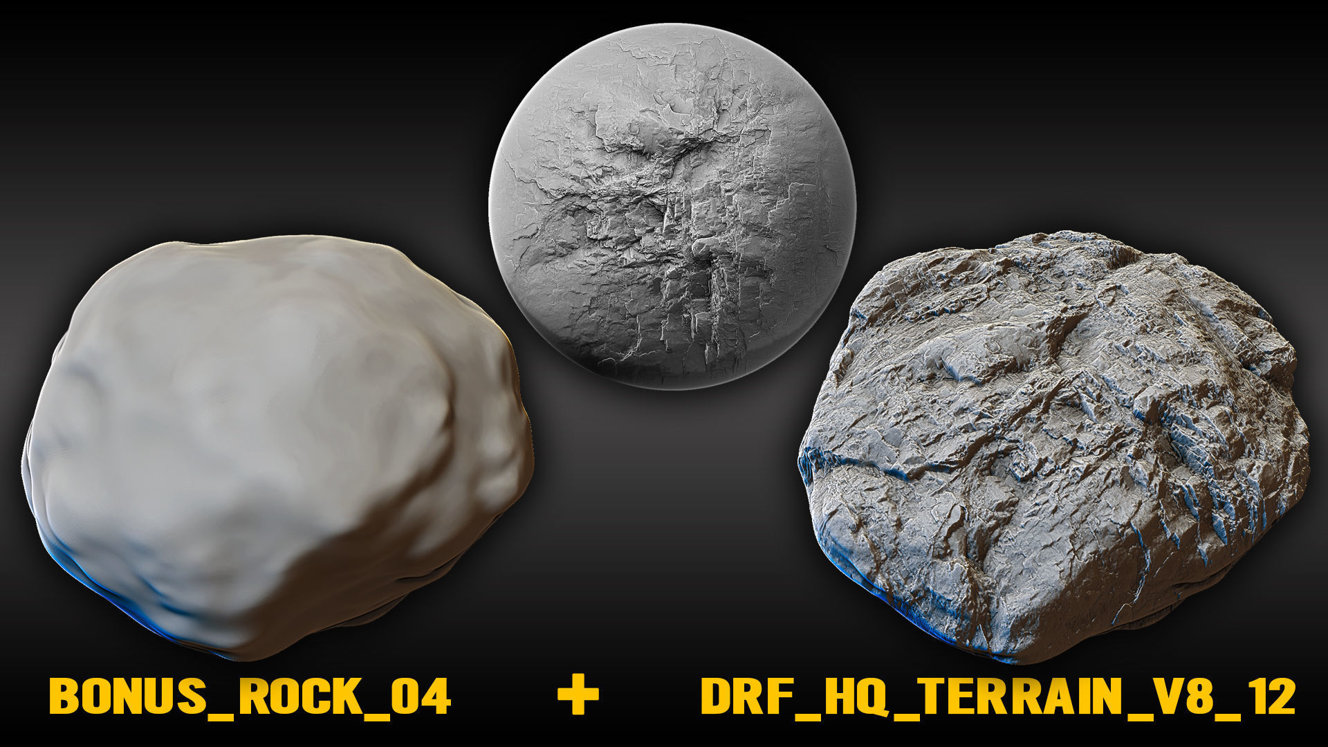 Ultra HQ Terrain Seamless Sculpt Zbrush brushes and Alphas Vol8 3D model_11