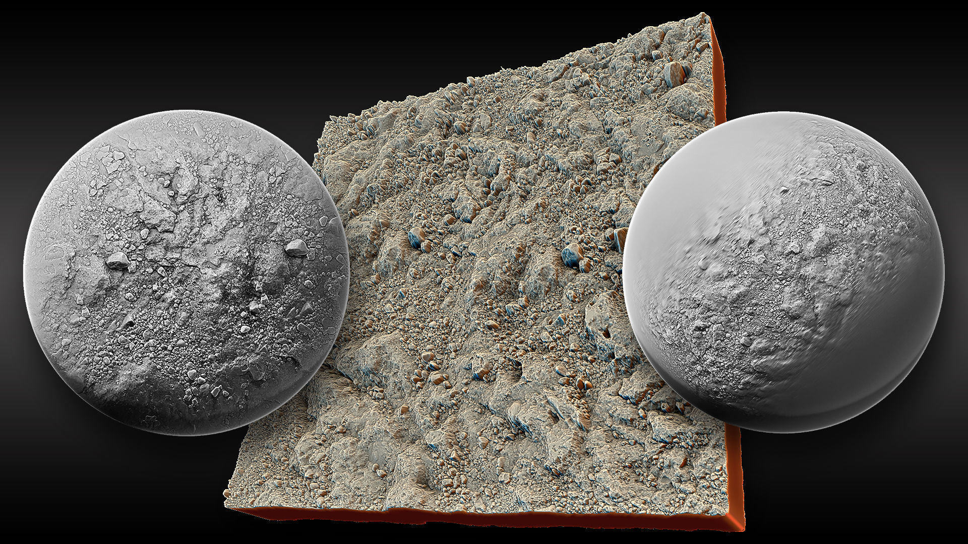 Ultra HQ Terrain Seamless Sculpt Zbrush brushes and Alphas Vol8 3D model_38
