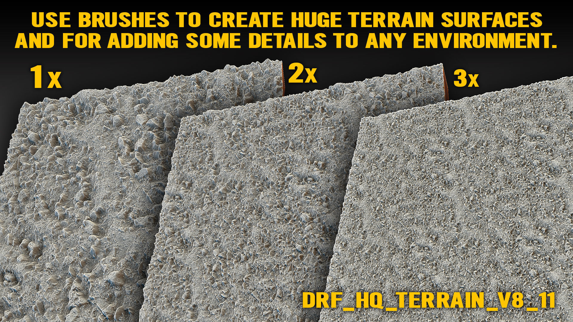 Ultra HQ Terrain Seamless Sculpt Zbrush brushes and Alphas Vol8 3D model_4