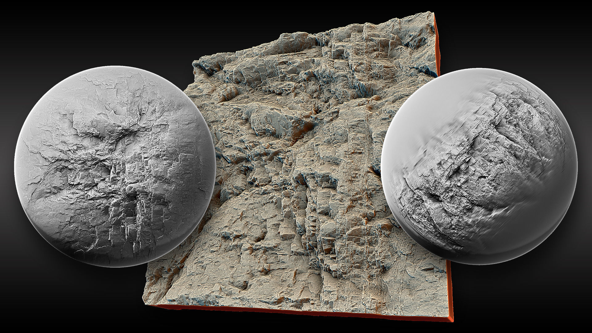 Ultra HQ Terrain Seamless Sculpt Zbrush brushes and Alphas Vol8 3D model_30