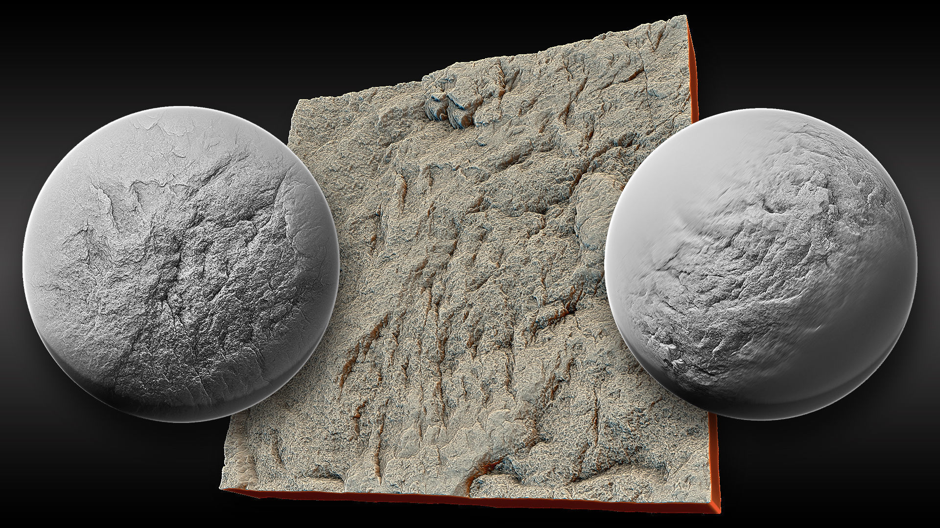 Ultra HQ Terrain Seamless Sculpt Zbrush brushes and Alphas Vol8 3D model_39