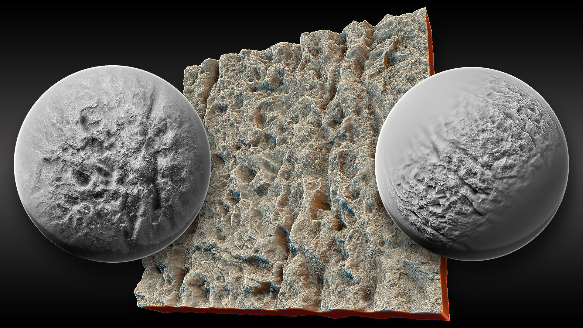 Ultra HQ Terrain Seamless Sculpt Zbrush brushes and Alphas Vol8 3D model_52