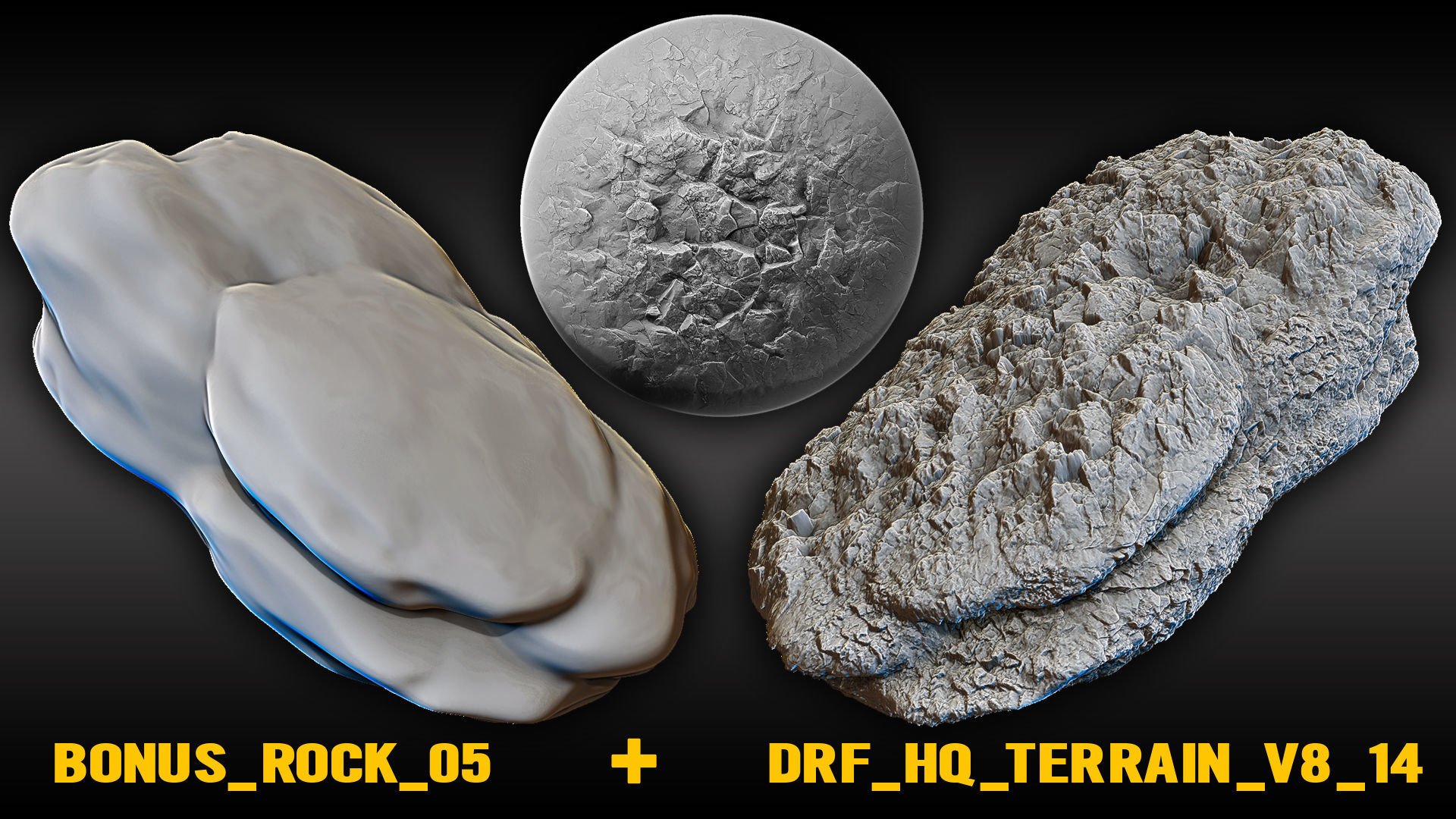 Ultra HQ Terrain Seamless Sculpt Zbrush brushes and Alphas Vol8 3D model_3