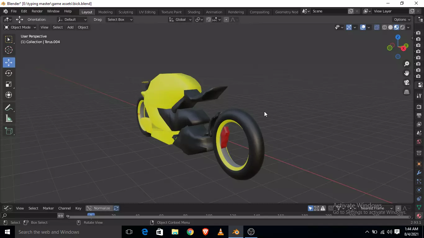 low polly bike Free low-poly 3D model